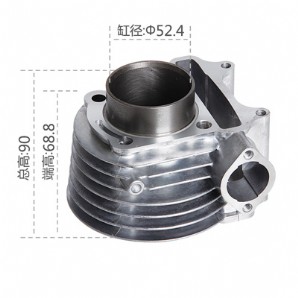 Motorcycle CylinderGY6-125 plated ceramic